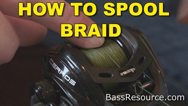 How to Spool a Baitcaster With Braid