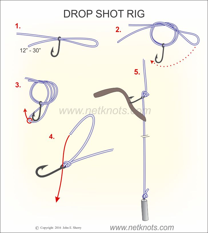 How to Tie a Drop Shot Knot